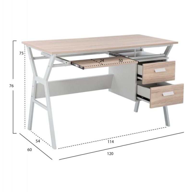 ΓΡΑΦΕΙΟ VITINO HM2130.01 ΜΕΛΑΜΙΝΗ-ΜΕΤΑΛΛΟ ΣΕ SONAMA-ΛΕΥΚΟ 120X60X76εκ. ΓΡΑΦΕΙΟ VITINO HM2130.01 ΜΕΛΑΜΙΝΗ-ΜΕΤΑΛΛΟ ΣΕ SONAMA-ΛΕΥΚΟ 120X60X76εκ.