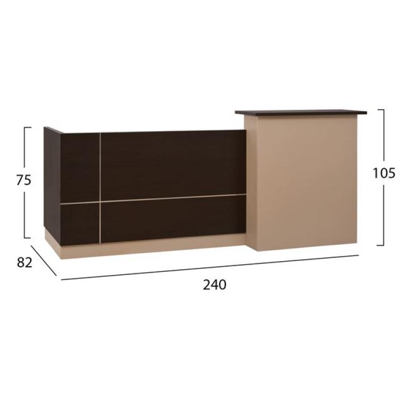 ΓΡΑΦΕΙΟ ΥΠΟΔΟΧΗΣ DALTON HM2068.01 ΜΕΛΑΜΙΝΗ ΣΕ WENGE-ΜΠΕΖ 240x80x106Υεκ. ΓΡΑΦΕΙΟ ΥΠΟΔΟΧΗΣ DALTON HM2068.01 ΜΕΛΑΜΙΝΗ ΣΕ WENGE-ΜΠΕΖ 240x80x106Υεκ.