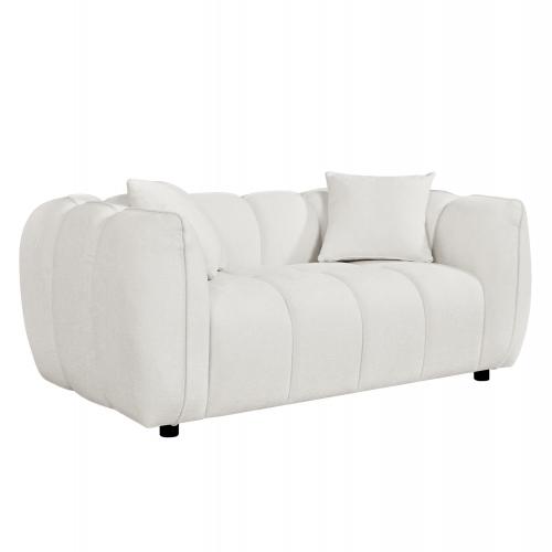 ΚΑΝΑΠΕΣ 2-ΘΕΣΙΟΣ LYKKE HM3324.02 ΕΚΡΟΥ ΥΦΑΣΜΑ 172x89x70Υεκ.