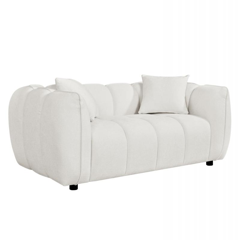 ΚΑΝΑΠΕΣ 2-ΘΕΣΙΟΣ LYKKE HM3324.02 ΕΚΡΟΥ ΥΦΑΣΜΑ 172x89x70Υεκ.