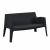ΚΑΝΑΠΕΣ 2-ΘΕΣΙΟΣ ΠΟΛΥΠΡΟΠΥΛΕΝΙΟΥ SLEEK HM6366.02 ΧΡΩΜΑ ΜΑΥΡΟ 133x68x73Υεκ.