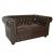 ΚΑΝΑΠΕΣ 2ΘΕΣΙΟΣ T.CHESTERFIELD HM3010.01 ΤΕΧΝΟΔΕΡΜΑ ΣΚΟΥΡΟ ΚΑΦΕ 155x90x73 εκ.