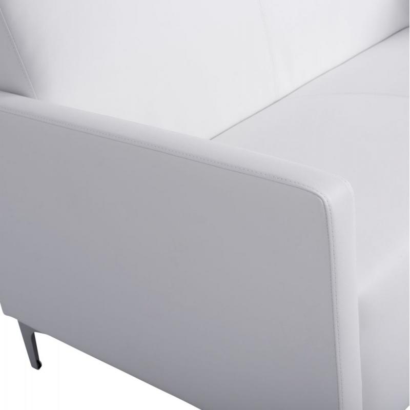 ΚΑΝΑΠΕΣ 2ΘΕΣΙΟΣ NELLIE HM3159.22 ΜΕ ΛΕΥΚΟ PU 113x71x71Υ εκ.