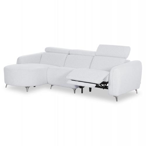 ΚΑΝΑΠΕΣ ΑΡΙΣΤΕΡΗ ΓΩΝΙΑ 3Θ ΜΕ RECLINE VALENTE HM3317.01L ΑΝΟΙΧΤΟ ΓΚΡΙ ΥΦΑΣΜΑ 275x160x104Yεκ