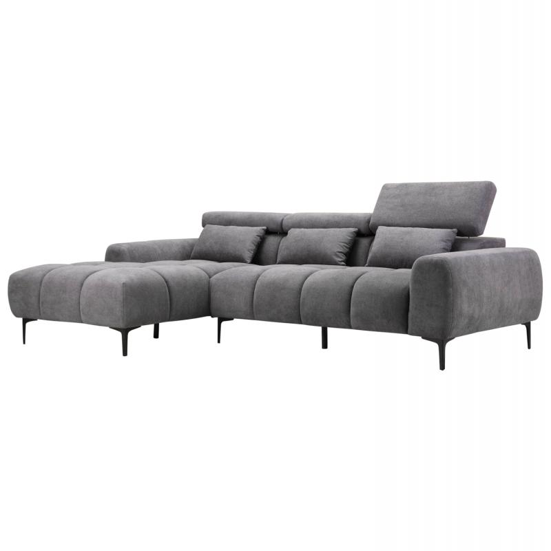 ΚΑΝΑΠΕΣ ΑΡΙΣΤΕΡΗ ΓΩΝΙΑ DIVYA HM3267.12L ΓΚΡΙ ΥΦΑΣΜΑ 264x175x99Υεκ. ΚΑΝΑΠΕΣ ΑΡΙΣΤΕΡΗ ΓΩΝΙΑ DIVYA HM3267.12L ΓΚΡΙ ΥΦΑΣΜΑ 264x175x99Υεκ.