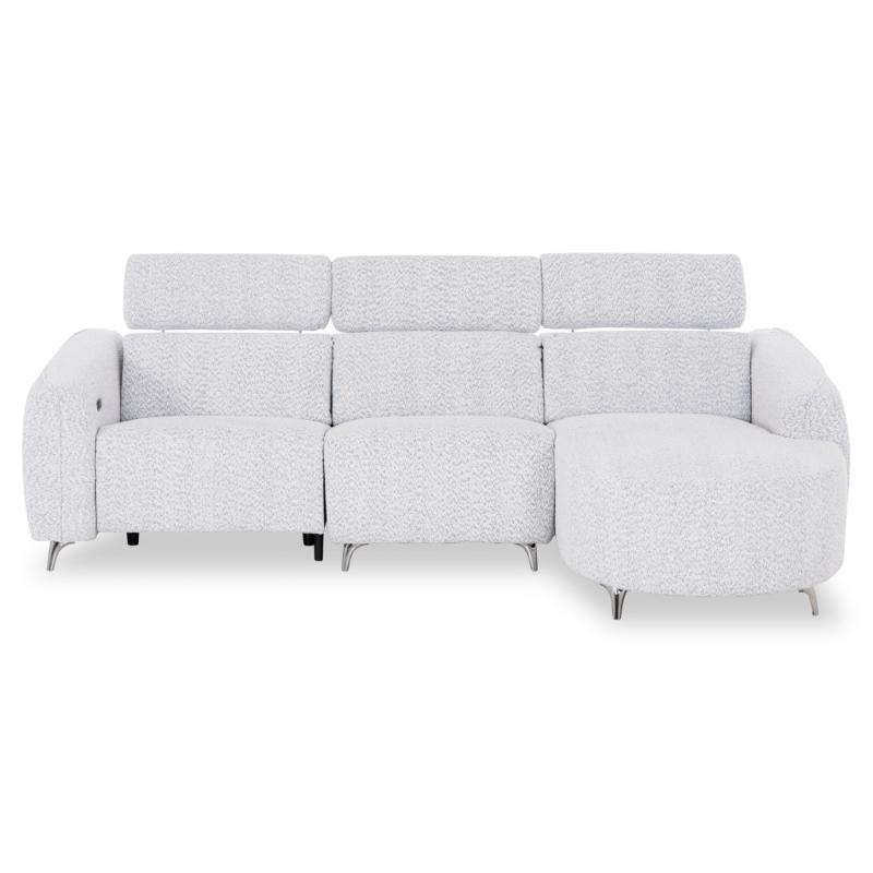 ΚΑΝΑΠΕΣ ΔΕΞΙΑ ΓΩΝΙΑ 3Θ ΜΕ RECLINE VALENTE HM3317.01R ΑΝΟΙΧΤΟ ΓΚΡΙ ΥΦΑΣΜΑ 275x160x104Yεκ