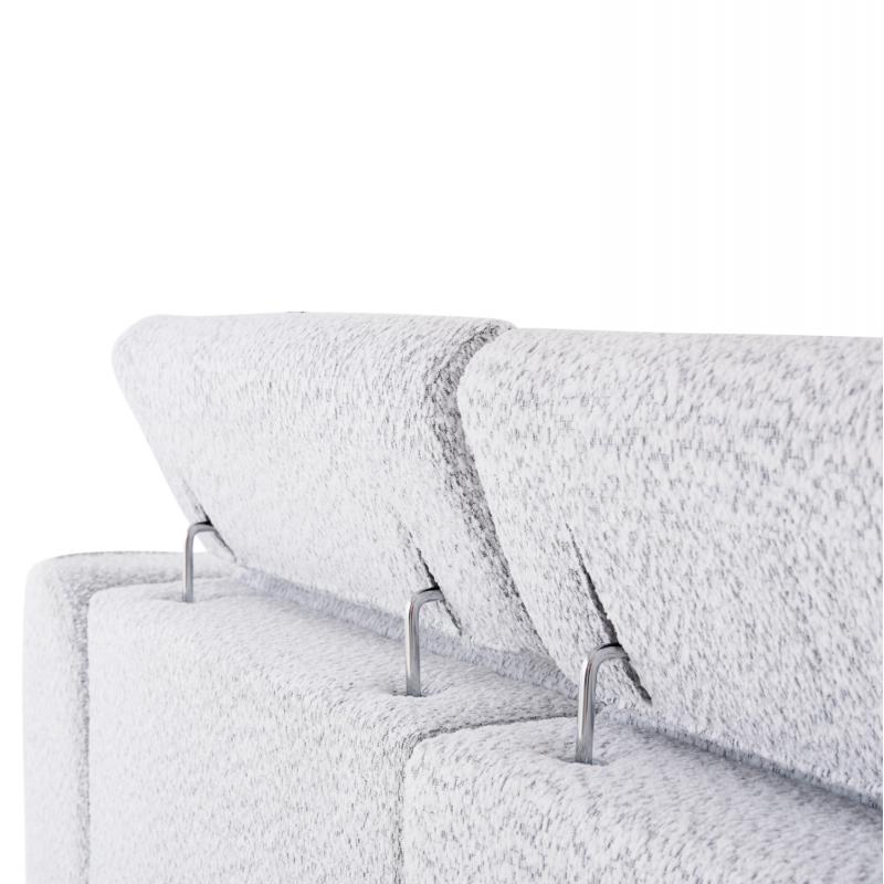 ΚΑΝΑΠΕΣ ΔΕΞΙΑ ΓΩΝΙΑ 3Θ ΜΕ RECLINE VALENTE HM3317.01R ΑΝΟΙΧΤΟ ΓΚΡΙ ΥΦΑΣΜΑ 275x160x104Yεκ