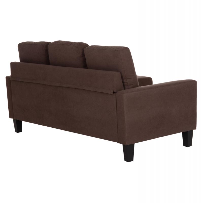 ΚΑΝΑΠΕΣ ΓΩΝΙΑ ΑΝΑΣΤΡΕΨΙΜΗ MEGGY HM3297.12 ΚΑΦΕ ΥΦΑΣΜΑ 184.5x129x86Yεκ.