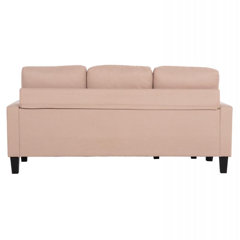ΚΑΝΑΠΕΣ ΓΩΝΙΑ ΑΝΑΣΤΡΕΨΙΜΗ MEGGY HM3297.13 ΜΠΕΖ ΥΦΑΣΜΑ 184.5x75-129x86Yεκ.