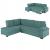 ΚΑΝΑΠΕΣ ΚΡΕΒΑΤΙ JADE HM3144.04L ΑΡΙΣΤΕΡΗ ΓΩΝΙΑ ΒΕΡΑΜΑΝ ΒΕΛΟΥΔΟ 250x80-180x73-88Υεκ.