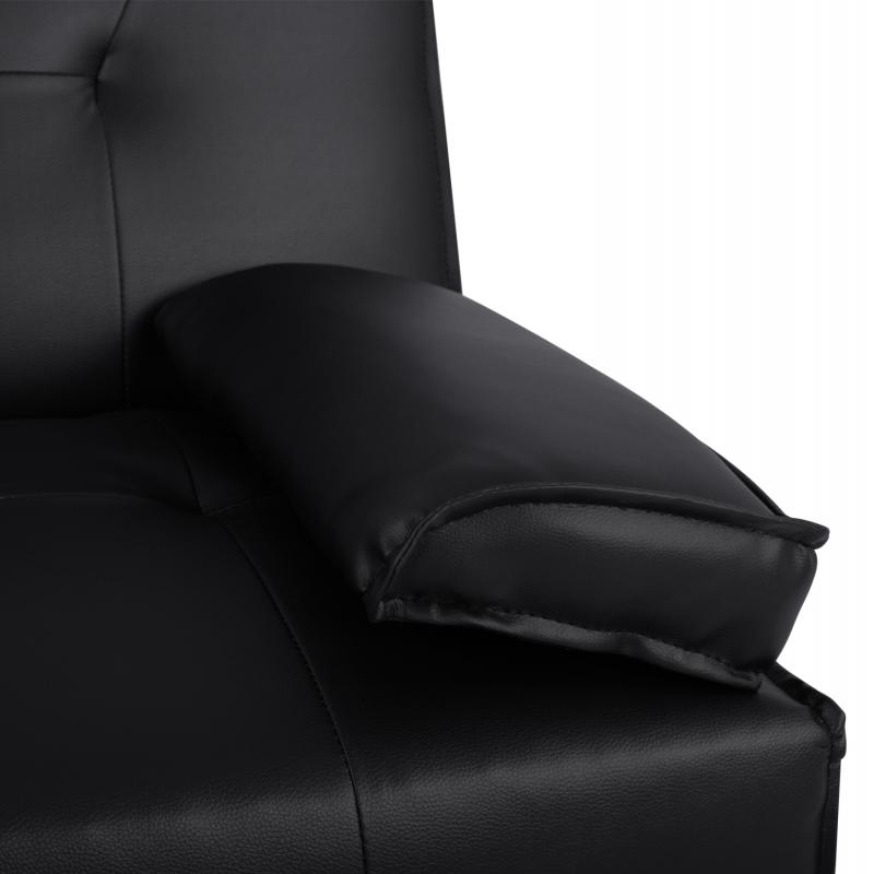 ΚΑΝΑΠΕΣ ΚΡΕΒΑΤΙ BENIN ΜΕ ΜΑΥΡΟ PU 165x76,5x79 εκ ΚΑΙ ΠΤΥΣΣΟΜΕΝΟ ΜΠΡΑΤΣΟ HM3157.01 ΚΑΝΑΠΕΣ ΚΡΕΒΑΤΙ BENIN ΜΕ ΜΑΥΡΟ PU 165x76,5x79 εκ ΚΑΙ ΠΤΥΣΣΟΜΕΝΟ ΜΠΡΑΤΣΟ HM3157.01