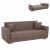 ΚΑΝΑΠΕΣ ΚΡΕΒΑΤΙ POLYA ΤΡΙΘΕΣΙΟΣ ΚΑΦΕ HM3240.02 215x80x77 εκ.