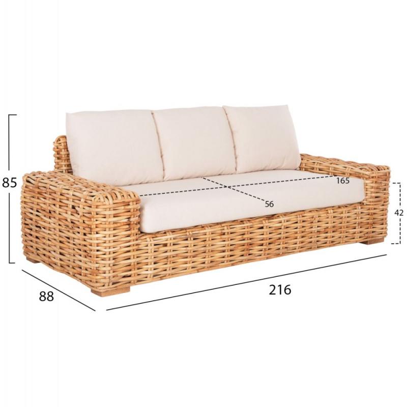 ΚΑΝΑΠΕΣ ΤΡΙΘΕΣΙΟΣ ΕΞ.ΧΩΡΟΥ TROPEL HM9808 ΞΥΛΟ MANGO-RATTAN ΦΥΣΙΚΟ-ΛΕΥΚΑ ΜΑΞΙΛΑΡΙΑ 216x88x85Υεκ ΚΑΝΑΠΕΣ ΤΡΙΘΕΣΙΟΣ ΕΞ.ΧΩΡΟΥ TROPEL HM9808 ΞΥΛΟ MANGO-RATTAN ΦΥΣΙΚΟ-ΛΕΥΚΑ ΜΑΞΙΛΑΡΙΑ 216x88x85Υεκ