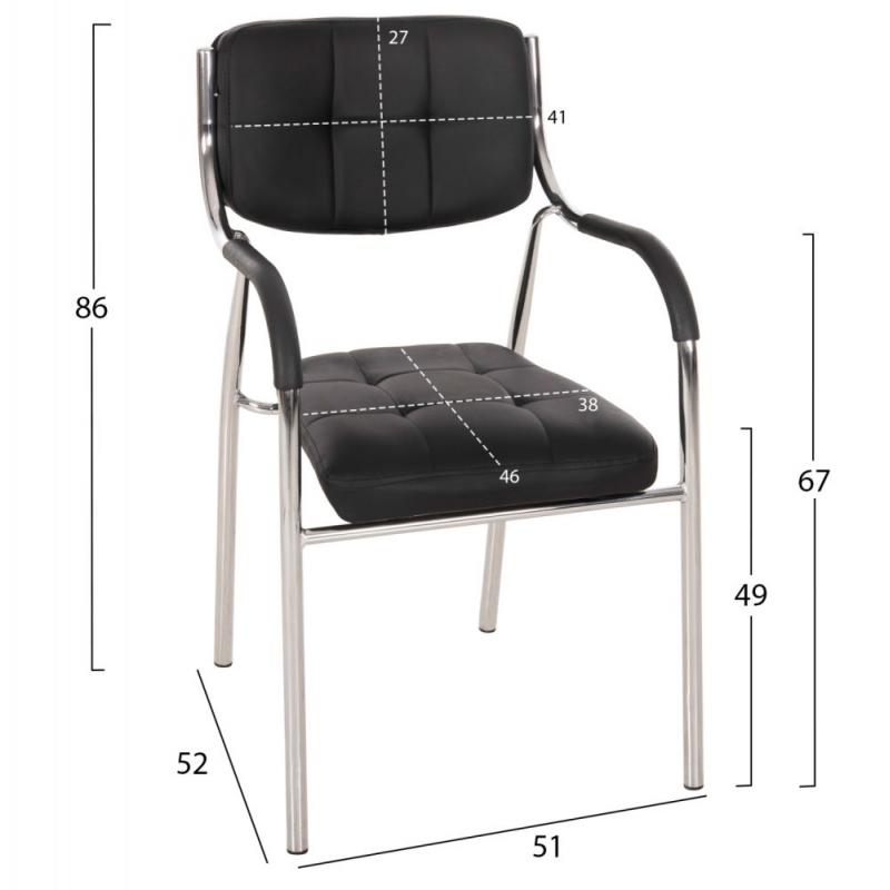 ΚΑΡΕΚΛΑ ΕΠΙΣΚΕΠΤΟΥ OBERON HM1018.01 ΜΑΥΡΟ PU 51x52x86Υ εκ. ΚΑΡΕΚΛΑ ΕΠΙΣΚΕΠΤΟΥ OBERON HM1018.01 ΜΑΥΡΟ PU 51x52x86Υ εκ.