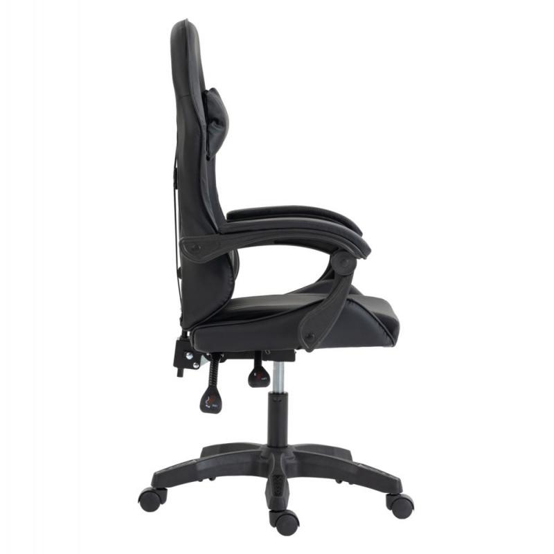 ΚΑΡΕΚΛΑ GAMING STRATUS HM1231.01 ΜΑΥΡΟ PVC--ΜΕ ΜΑΞIΛΑΡΑΚΙΑ ΜΕΣΗΣ/ΚΕΦΑΛΗΣ 62x62x119Υεκ