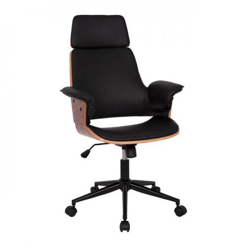 ΚΑΡΕΚΛΑ ΓΡΑΦΕΙΟΥ ΔΙΕΥΘΥΝΤΙΚΗ SUPERIOR PRO HM1108.02 SONAMA-ΛΕΥΚΟ PU 74x74x116Yεκ.