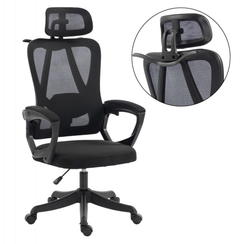 ΚΑΡΕΚΛΑ ΓΡΑΦΕΙΟΥ FRANTIC HM1224.01 ΜΑΥΡO MESH & ΠΟΛΥΠΡΟΠΥΛΕΝΙΟ 60x60x134Υεκ ΚΑΡΕΚΛΑ ΓΡΑΦΕΙΟΥ FRANTIC HM1224.01 ΜΑΥΡO MESH & ΠΟΛΥΠΡΟΠΥΛΕΝΙΟ 60x60x134Υεκ