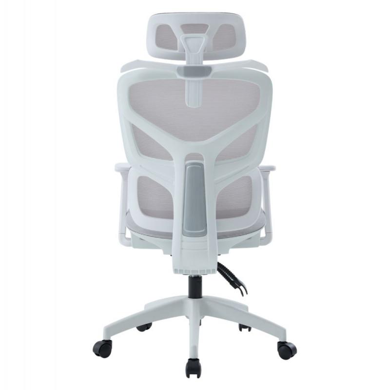 ΚΑΡΕΚΛΑ ΓΡΑΦΕΙΟΥ APEX HM1227.02 ΛΕΥΚΟ PP--ΑΝΟΙΧΤΟ ΓΚΡΙ MESH 68x68x120-130Υεκ