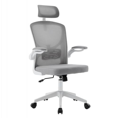 ΚΑΡΕΚΛΑ ΓΡΑΦΕΙΟΥ FLOATER HM1230.02 ΛΕΥΚΟ PP--ΑΝΟΙΧΤΟ ΓΚΡΙ MESH 62x62x106-116Υεκ