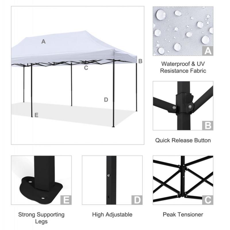 ΚΙΟΣΚΙ/GAZEBO MATTHEW HM6312 ΠΤΥΣΣΟΜΕΝΟ-ΣΚΕΛΕΤΟΣ ΜΕΤΑΛ.ΜΑΥΡΟΣ-ΛΕΥΚΟ ΥΦΑΣΜΑ 300x600x310Yεκ