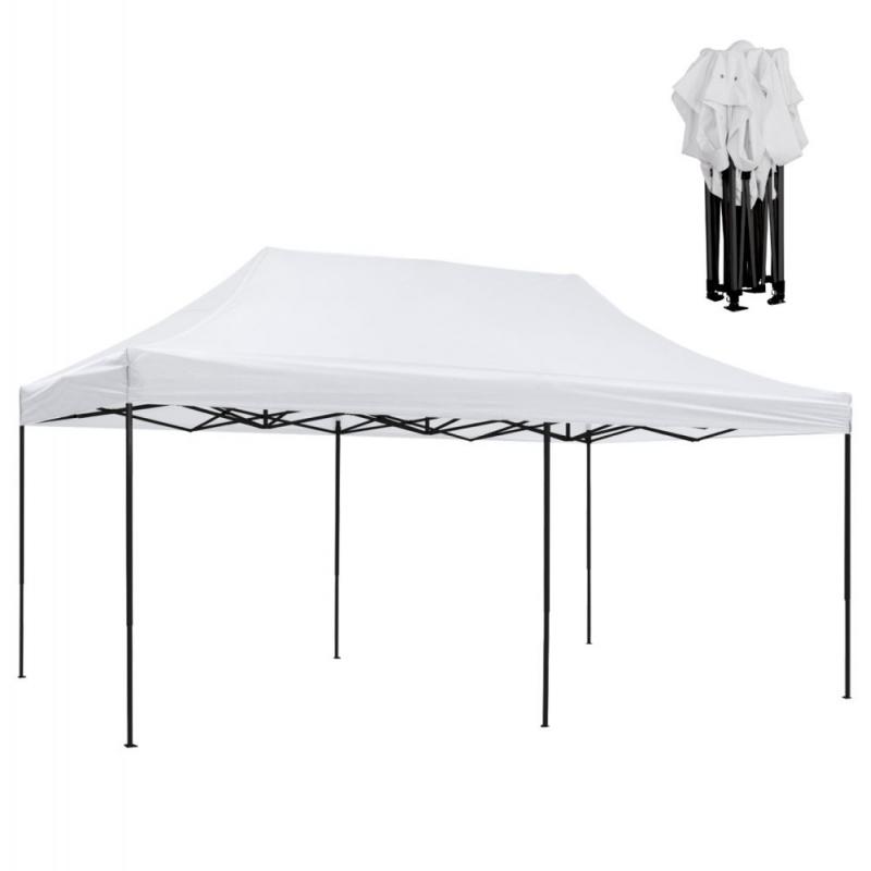 ΚΙΟΣΚΙ/GAZEBO MATTHEW HM6312 ΠΤΥΣΣΟΜΕΝΟ-ΣΚΕΛΕΤΟΣ ΜΕΤΑΛ.ΜΑΥΡΟΣ-ΛΕΥΚΟ ΥΦΑΣΜΑ 300x600x310Yεκ