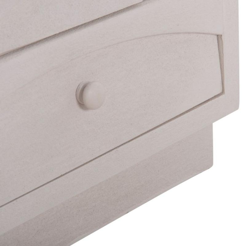 ΚΟΜΟΔΙΝΟ ΣΕΙΡΑ SANTORINI HM18047 MDF ΣΕ ΥΠΟΛΕΥΚΟ ΧΡΩΜΑ-3 ΣΥΡΤΑΡIA 48x38x55,5Υεκ.