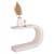 ΚΟΝΣΟΛΑ ΣΕΙΡΑ SANTORINI HM18049 MDF ΣΕ ΥΠΟΛΕΥΚΟ ΧΡΩΜΑ 110x30x70Υεκ.