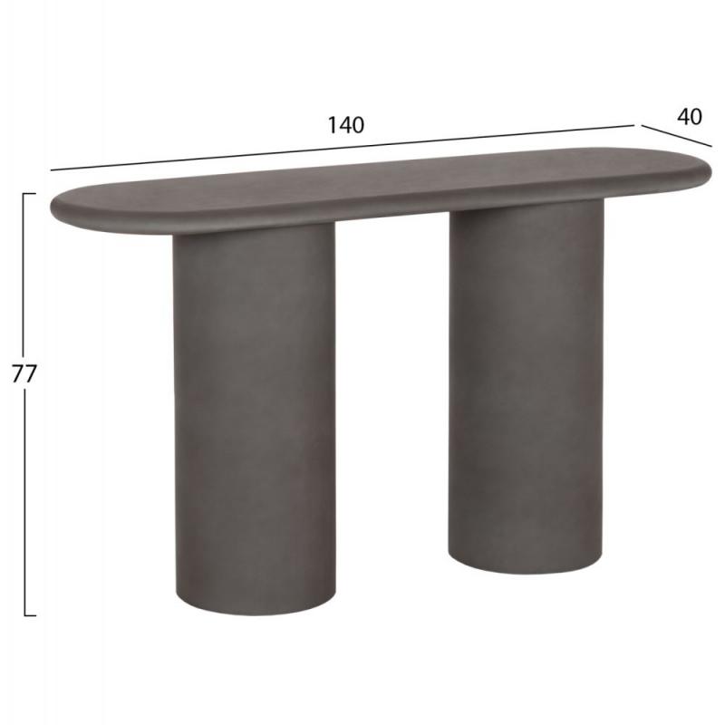 ΚΟΝΣΟΛΑ KENJI HM6584.01 FIBER CEMENT ΣΕ ΓΚΡΙ--140x40x77Υεκ.