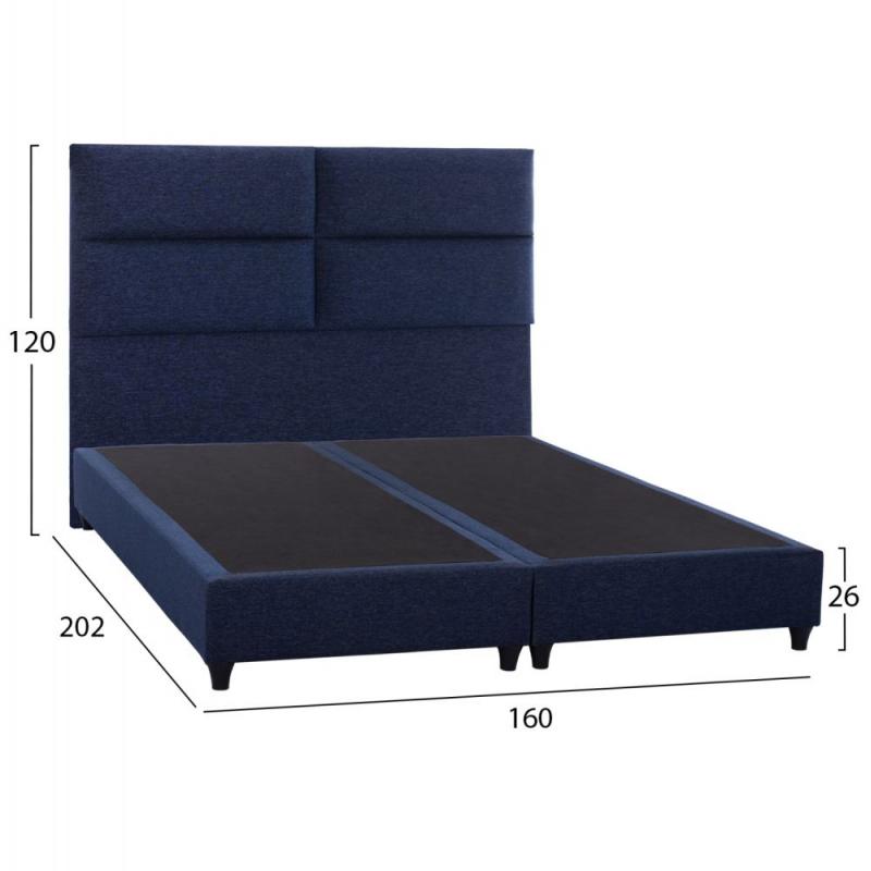 ΚΡΕΒΑΤΙ MILO ΑΠΟ ΜΠΛΕ ΥΦΑΣΜΑ HM616.08 ΓΙΑ ΣΤΡΩΜΑ 160x200 εκ. ΚΡΕΒΑΤΙ MILO ΑΠΟ ΜΠΛΕ ΥΦΑΣΜΑ HM616.08 ΓΙΑ ΣΤΡΩΜΑ 160x200 εκ.