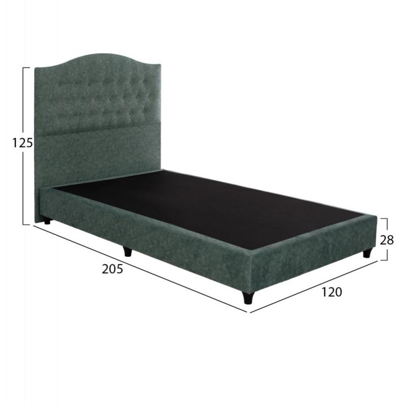 ΚΡΕΒΑΤΙ MILO ΑΠΟ ΠΡΑΣΙΝΟ ΥΦΑΣΜΑ τύπου NUBUCK HM652.27 ΓΙΑ ΣΤΡΩΜΑ 90x200 εκ. ΚΡΕΒΑΤΙ MILO ΑΠΟ ΠΡΑΣΙΝΟ ΥΦΑΣΜΑ τύπου NUBUCK HM652.27 ΓΙΑ ΣΤΡΩΜΑ 90x200 εκ.