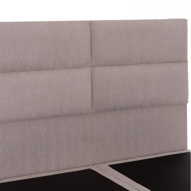 ΚΡΕΒΑΤΙ MILO HM616.32 ΜΠΕΖ ΥΦΑΣΜΑ ΓΙΑ ΣΤΡΩΜΑ 160x200εκ