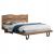 ΚΡΕΒΑΤΙ NICOLE HM8218.11 ΑΠΟ ΜΑΣΙΦ ΞΥΛΟ ΑΚΑΚΙΑΣ 212,5x180x106εκ. ΓΙΑ ΣΤΡΩΜΑ 160Χ200