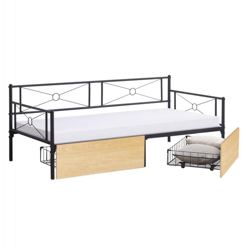 ΚΡΕΒΑΤΙ-ΚΑΝΑΠΕΣ BERNIE HM21120.02 ΜΑΥΡΟΣ ΜΕΤΑΛ.ΣΚΕΛΕΤΟΣ & 2 SONAMA ΣΥΡΤΑΡΙΑ-190x90εκ. ΚΡΕΒΑΤΙ-ΚΑΝΑΠΕΣ BERNIE HM21120.02 ΜΑΥΡΟΣ ΜΕΤΑΛ.ΣΚΕΛΕΤΟΣ & 2 SONAMA ΣΥΡΤΑΡΙΑ-190x90εκ.