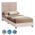 ΚΡΕΒΑΤΙ ΜΟΝΟ MILO HM652.32 ΜΠΕΖ TEDDY ΥΦΑΣΜΑ ΓΙΑ ΣΤΡΩΜΑ 90x200εκ