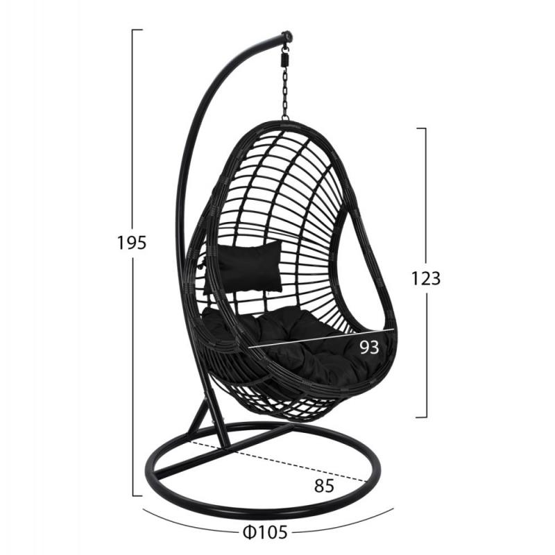 ΚΡΕΜΑΣΤΗ ΠΟΛΥΘΡΟΝΑ ΦΩΛΙΑ CALLIE HM5541.02 ΜΕ ΜΑΥΡΟ WICKER & ΜΑΞΙΛΑΡΙΑ Φ105Χ195Υ εκ. ΚΡΕΜΑΣΤΗ ΠΟΛΥΘΡΟΝΑ ΦΩΛΙΑ CALLIE HM5541.02 ΜΕ ΜΑΥΡΟ WICKER & ΜΑΞΙΛΑΡΙΑ Φ105Χ195Υ εκ.