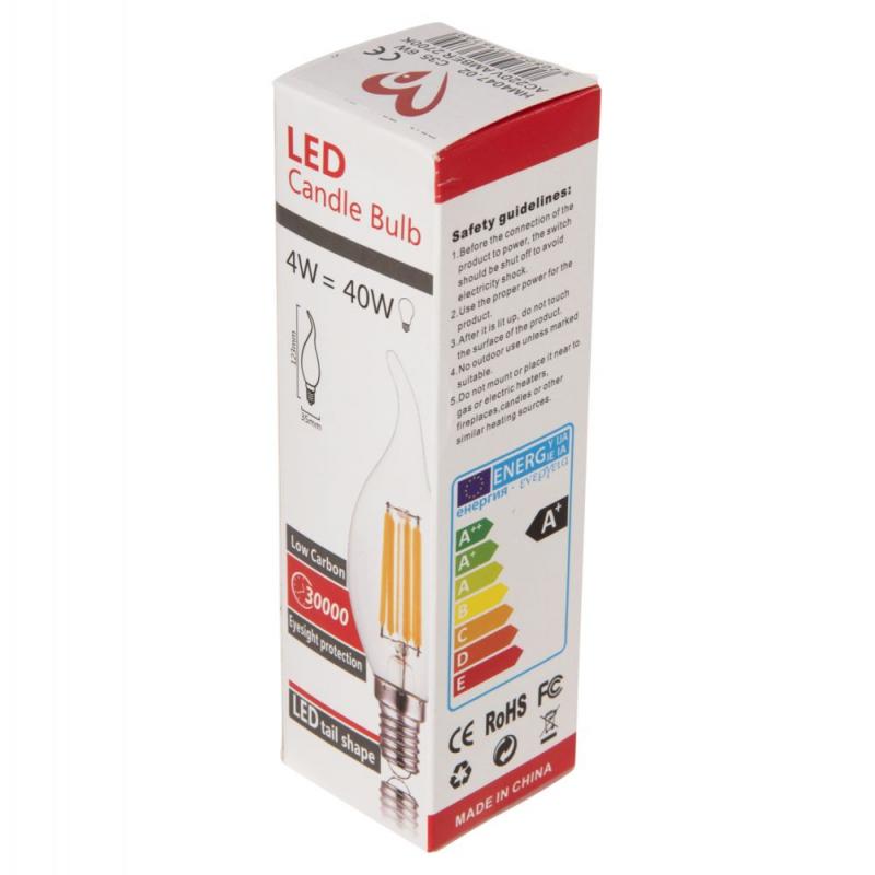 ΛΑΜΠΤΗΡΑΣ HM4047.02 ΣΤΥΛ ΦΛΟΓΑ LED FILAMENT 6W E14 3000K GOLD DIMMABLE ΛΑΜΠΤΗΡΑΣ HM4047.02 ΣΤΥΛ ΦΛΟΓΑ LED FILAMENT 6W E14 3000K GOLD DIMMABLE