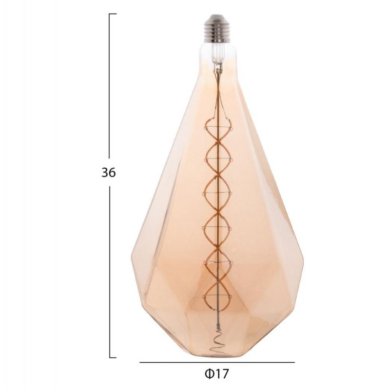 ΛΑΜΠΤΗΡΑΣ LED FILAMENT 8W E27 3000K GOLD COLOR DIMMABLE HM4057 ΛΑΜΠΤΗΡΑΣ LED FILAMENT 8W E27 3000K GOLD COLOR DIMMABLE HM4057