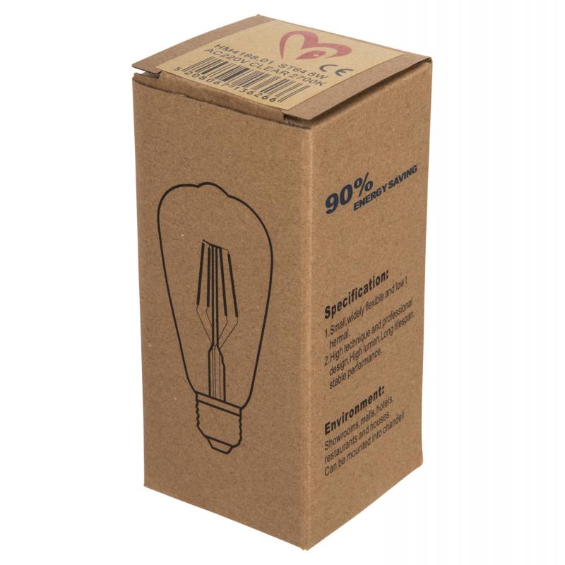 ΛΑΜΠΤΗΡΑΣ HM4188.01 LED FILAMENT 8W E27 DIMMABLE 2700K ΔΙΑΦΑΝΟΣ ΛΑΜΠΤΗΡΑΣ HM4188.01 LED FILAMENT 8W E27 DIMMABLE 2700K ΔΙΑΦΑΝΟΣ
