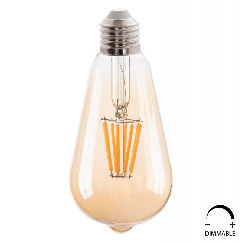 ΛΑΜΠΤΗΡΑΣ HM4188.02 LED FILAMENT 8W E27 DIMMABLE 3000K GOLD ΛΑΜΠΤΗΡΑΣ HM4188.02 LED FILAMENT 8W E27 DIMMABLE 3000K GOLD