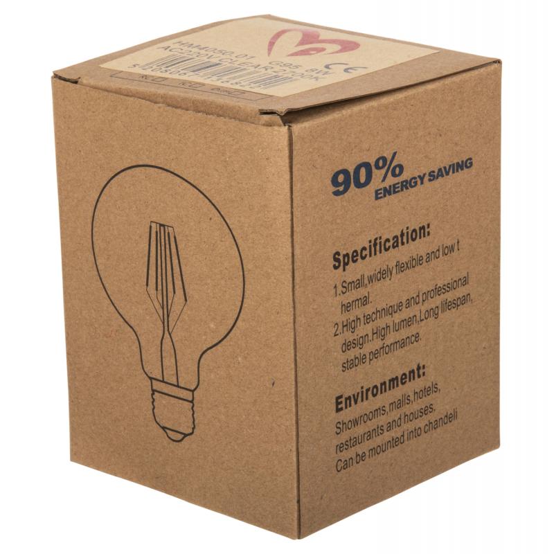 ΛΑΜΠΤΗΡΑΣ GLOBO LED FILAMENT 8W E27 3000K ΔΙΑΦΑΝΟΣ DIMMABLE HM4050.01 ΛΑΜΠΤΗΡΑΣ GLOBO LED FILAMENT 8W E27 3000K ΔΙΑΦΑΝΟΣ DIMMABLE HM4050.01