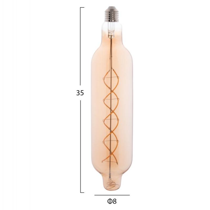 ΛΑΜΠΤΗΡΑΣ JHD-NW7775 LED FILAMENT 8W E27 3000K GOLD COLOR DIMMABLE HM4055.02 ΛΑΜΠΤΗΡΑΣ JHD-NW7775 LED FILAMENT 8W E27 3000K GOLD COLOR DIMMABLE HM4055.02