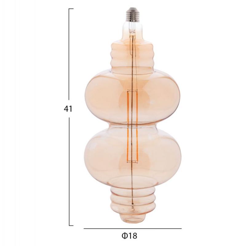 ΛΑΜΠΤΗΡΑΣ LED FILAMENT 8W E27 3000K GOLD COLOR DIMMABLE HM4053.02 ΛΑΜΠΤΗΡΑΣ LED FILAMENT 8W E27 3000K GOLD COLOR DIMMABLE HM4053.02