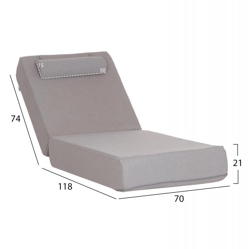 ΜΑΞΙΛΑΡΙ ΞΑΠΛΩΣΤΡΑΣ KIHEI HM21124 OLEFIN ΨΑΡΟΚΚΟΚΑΛΟ ΜΕ FOAM 195x70x21Υεκ