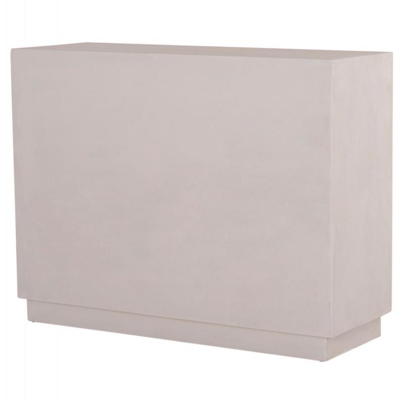 ΜΠΟΥΦΕΣ ΣΕΙΡΑ SANTORINI HM18046 MDF ΣΕ ΥΠΟΛΕΥΚΟ ΧΡΩΜΑ-2 ΣΥΡΤΑΡΙΑ & 2 ΠΟΡΤΕΣ 107x38x82,5Υεκ.