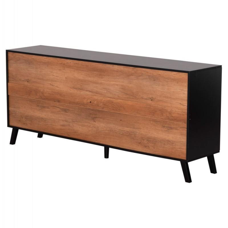 ΜΠΟΥΦΕΣ ΜΕΛΑΜΙΝΗΣ KRUDEN HM9446.11 ΜΑΥΡΟ-ΦΥΣΙΚΟ 180x40x78.6Υεκ. ΜΠΟΥΦΕΣ ΜΕΛΑΜΙΝΗΣ KRUDEN HM9446.11 ΜΑΥΡΟ-ΦΥΣΙΚΟ 180x40x78.6Υεκ.