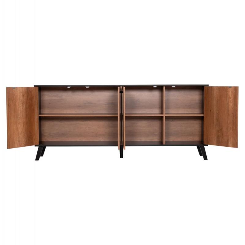 ΜΠΟΥΦΕΣ ΜΕΛΑΜΙΝΗΣ KRUDEN HM9446.11 ΜΑΥΡΟ-ΦΥΣΙΚΟ 180x40x78.6Υεκ. ΜΠΟΥΦΕΣ ΜΕΛΑΜΙΝΗΣ KRUDEN HM9446.11 ΜΑΥΡΟ-ΦΥΣΙΚΟ 180x40x78.6Υεκ.