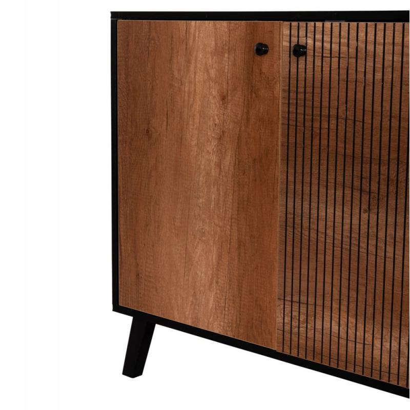ΜΠΟΥΦΕΣ ΜΕΛΑΜΙΝΗΣ KRUDEN HM9446.11 ΜΑΥΡΟ-ΦΥΣΙΚΟ 180x40x78.6Υεκ. ΜΠΟΥΦΕΣ ΜΕΛΑΜΙΝΗΣ KRUDEN HM9446.11 ΜΑΥΡΟ-ΦΥΣΙΚΟ 180x40x78.6Υεκ.