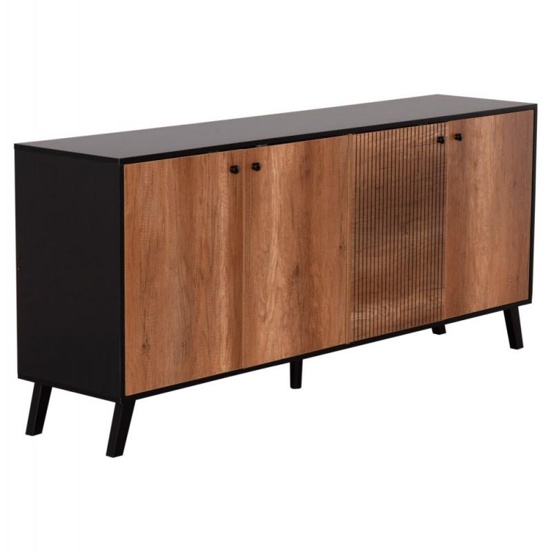 ΜΠΟΥΦΕΣ ΜΕΛΑΜΙΝΗΣ KRUDEN HM9446.11 ΜΑΥΡΟ-ΦΥΣΙΚΟ 180x40x78.6Υεκ. ΜΠΟΥΦΕΣ ΜΕΛΑΜΙΝΗΣ KRUDEN HM9446.11 ΜΑΥΡΟ-ΦΥΣΙΚΟ 180x40x78.6Υεκ.