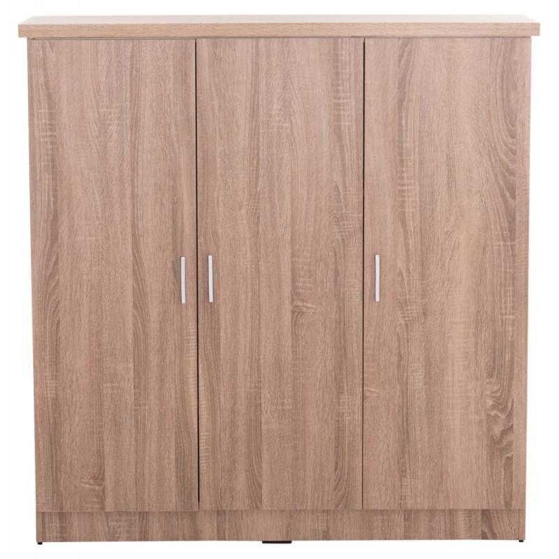 ΝΤΟΥΛΑΠΑ 3ΦΥΛΛΗ ΜΕ ΡΑΦΙΑ FUENTO HM2482.01 SONAMA OAK ΜΕΛΑΜΙΝΗ 120-116x40x123,5Υεκ.