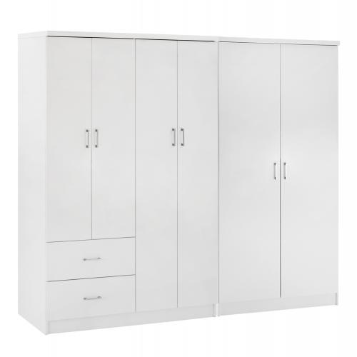 ΝΤΟΥΛΑΠΑ 6ΦΥΛΛΗ BLAKELY HM21235.05 ΜΕΛΑΜΙΝΗ ΧΡΩΜΑ ΛΕΥΚΟ 201x43x181Υεκ